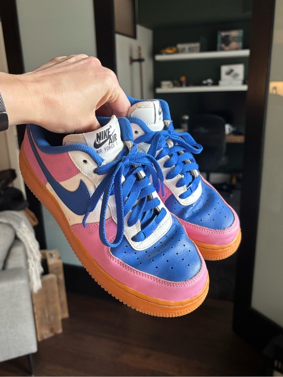 Nike Shoes - Nike Air Force 1 Low - Blue, Pink & Orange Gum Sole